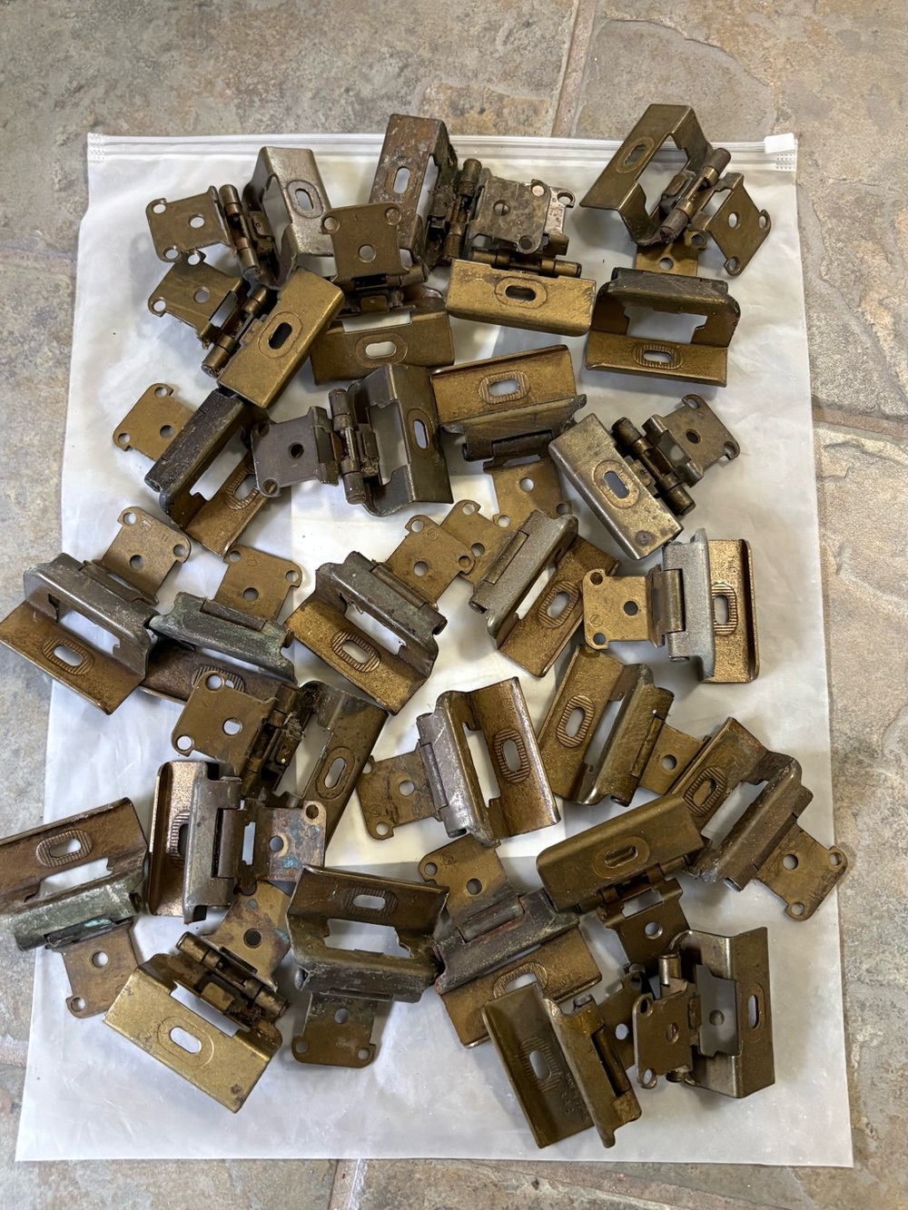 Cabinet hinges old fashioned (28 included) vintage